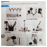 Sputnik Chandelier with Clear Glass Shades (PRODUCT IS NOT EXACT ; Please see photos)