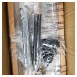 KSANA Dining Room Chandelier, 8 Kitchen Island Lights, Long, Brown