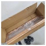 KSANA Dining Room Chandelier, 8 Kitchen Island Lights, Long, Brown