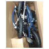 KneeRover All Terrain Steerable Knee Walker Knee Scooter Heavy Duty Crutch Alternative with Basket in Blue