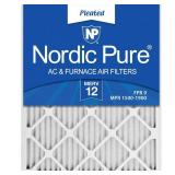 14x20x1 Pleated MERV 12 AC Furnace Air Filters Qty 6
