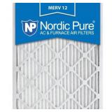 14x20x1 Pleated MERV 12 AC Furnace Air Filters Qty 6