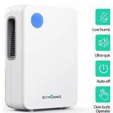 KTPOWER Electric Dehumidifier 2300 Cubic Feet (280 Sq ft), 800ml (27 oz) Quiet Small Mini Dehumidifiers for Home, Portable Dehumidifier for High