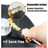 EDOU 15-Inch Pressure Washer Surface Cleaner - Power Washer Accessory, 2 Pressure Washer Extension Wand Attachment - Ideal for Cleaning driveways, Sidewalks and patios - 4000 PSI Max Pressure (Black)