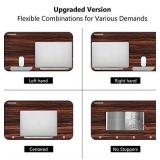 Laptop Bed Table, NEARPOW Adjustable Laptop Bed Tray for Computer and Laptop Bed Stand, Laptop Desk for Bed, Lap Desk for Adults for Eating and Writing in Sofa and Couch, Brown