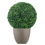 Sunnyglade 2 PCS 15.7 inch 4 Layers Artificial Plant Topiary Ball Faux Boxwood Decorative Balls for Backyard, Balcony,Garden, Wedding and Home DÃ©cor