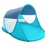 ISILER Pop Up Beach Tent, 3-5 Person 86Ã57Ã47 inches Sun Shelter, Portable Outdoor Beach Shade Tent, UPF 50+ Baby Beach Shelter, Easy Setup Windproof Waterproof Beach Canopy Cabana with Carry Ba