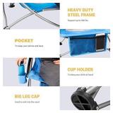 KingCamp Low Sling Beach Chair for Camping Concert Lawn, Low and High Mesh Back Two Versions