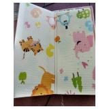 Gentle Monster Baby Play Mat, Extra Large Foldable Play Mat for Baby, Portable Baby Crawling Mat, Waterproof Non Toxic Anti Slip Soft Foam Reversible Playmat for Infants Toddlers and Kids 77" x 70"