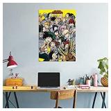 Anime My Hero Academia Mha Poster Printed on Canvas for Living Room Decoration, Gift