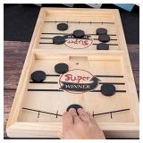 2 in 1 Ice Hockey Game, Fast Sling Puck Game Sports Board Game Winner Board Games 2 in 1 Slingshot Table Desktop Battle Toys for Parent-Child Adults Kids , Large 22x 11.5 INCH