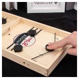 2 in 1 Ice Hockey Game, Fast Sling Puck Game Sports Board Game Winner Board Games 2 in 1 Slingshot Table Desktop Battle Toys for Parent-Child Adults Kids , Large 22x 11.5 INCH