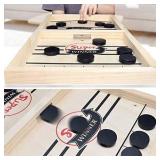 2 in 1 Ice Hockey Game, Fast Sling Puck Game Sports Board Game Winner Board Games 2 in 1 Slingshot Table Desktop Battle Toys for Parent-Child Adults Kids , Large 22x 11.5 INCH