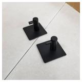 Tudoccy 5-Piece Matte Black SUS304 Round Stainless Steel Wall Mounted Bathroom Accessories Set, Includes 16 Inch Hand Towel Bar, Toilet Paper Holder, 3 Robe Towel Hooks, Bathroom Accessory Kit