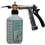 Rocky Mountain Goods Hose Attachment with Bottle - For Spraying Fertilizers, Soap, Pesticides, Chemicals, Insecticides - Dilution Mix Adjuster - Tree / Garden Nozzle Angle Adjustment
