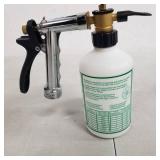 Rocky Mountain Goods Hose Attachment with Bottle - For Spraying Fertilizers, Soap, Pesticides, Chemicals, Insecticides - Dilution Mix Adjuster - Tree / Garden Nozzle Angle Adjustment