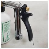 Rocky Mountain Goods Hose Attachment with Bottle - For Spraying Fertilizers, Soap, Pesticides, Chemicals, Insecticides - Dilution Mix Adjuster - Tree / Garden Nozzle Angle Adjustment
