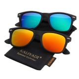 Unisex Polarized Sunglasses Stylish Sun Glasses for Men and Women Color Mirror Lens Multi Pack Options 3 Pack