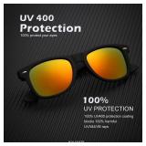 Unisex Polarized Sunglasses Stylish Sun Glasses for Men and Women Color Mirror Lens Multi Pack Options 3 Pack