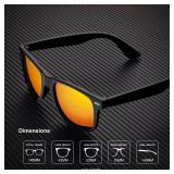 Unisex Polarized Sunglasses Stylish Sun Glasses for Men and Women Color Mirror Lens Multi Pack Options 3 Pack