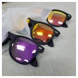 Unisex Polarized Sunglasses Stylish Sun Glasses for Men and Women Color Mirror Lens Multi Pack Options 3 Pack