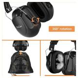 ProCase Noise Reduction Ear Muffs 2 Pack, NRR 28dB Hearing Protection Safety Ear Muffs for Shots Mowing Range Construction Wood Work Manufacturing Hunting Men Women Adults