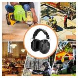 ProCase Noise Reduction Ear Muffs 2 Pack, NRR 28dB Hearing Protection Safety Ear Muffs for Shots Mowing Range Construction Wood Work Manufacturing Hunting Men Women Adults