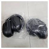 ProCase Noise Reduction Ear Muffs 2 Pack, NRR 28dB Hearing Protection Safety Ear Muffs for Shots Mowing Range Construction Wood Work Manufacturing Hunting Men Women Adults