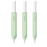 3 Sizes Silicone Grip Holder Protective Skin Sleeve Cover Case Accessories,Compatible with Apple Pencil 1st / 2nd Gen, for iPad Pro 9.7"/10.5"/11" /12.9", (S, M, L) COLORS VARY PLEASE SEE PHOTOS