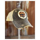 Angry Minnow Vintage Hat - Distressed Black XXL (hat DOES NOT have logo)