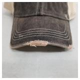 Angry Minnow Vintage Hat - Distressed Black XXL (hat DOES NOT have logo)