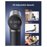 TaoTronics Massage Gun, Muscle Gun with Up To 10 H Battery Life, 3200rpm/Min Vibrating Reach Deep Tissue, Ultra Quiet And Portable Percussion Massager Gun