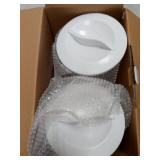 Double Cereal Dispenser Dry Food White/Black Plastic Canister Fresh Easy Double Canister Fresh Air Tight (Color : White)