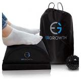 Ergonomic Foot Rest by Ergrowth, Adjustable Office Foot Rest, Travel Foot Rest Pillow, Foot Cushion, Footrest for Desk, Leg Rest