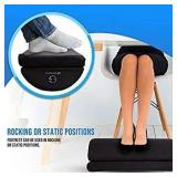 Ergonomic Foot Rest by Ergrowth, Adjustable Office Foot Rest, Travel Foot Rest Pillow, Foot Cushion, Footrest for Desk, Leg Rest
