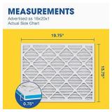 Aerostar 16x20x1 MERV 8 Pleated Air Filter, AC Furnace Air Filter, 6 Pack (Actual size 15 3/4"x 19 3/4" x 3/4")
