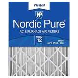 Nordic Pure 16x25x4 MERV 12 Pleated AC Furnace Air Filter 1 Pack