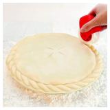 Pastry Wheel Decorator and Cutter Set for Beautiful Pie Crust or Ravioli Pasta, Pizza Pastry lattice Decoration Tools includes pie shield