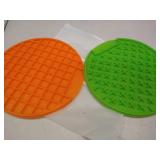 Pet Supplies Pet Licking Mat, Non-slip And Durable, Suitable For Feeding, Training, Game B (2 Pieces
