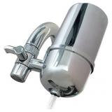 Faucet Water Filter Stainless-Steel Reduce Chlorine High Water Flow, Water Purifier with Ultra Adsorptive Material, Water Filters for Faucets-Fits Standard Faucets may vary from stock photo