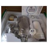 Faucet Water Filter Stainless-Steel Reduce Chlorine High Water Flow, Water Purifier with Ultra Adsorptive Material, Water Filters for Faucets-Fits Standard Faucets may vary from stock photo