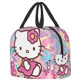 Lunch Box Large Capacity Lunch Bag Cute Insulated Bento Lunch Box for Kids Women pattern varies from stock photo