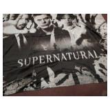 Supernatural Merch Fuzzy Fluffy Plush Micro Soft Flannel Throw Blanket Fit Couch Chair Bed Sofa, Machine Washable 60x50 inch black and white not color see pictures