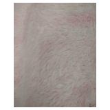 Pink Area Rug for Girls Bedroom,Fluffy Shag Rug 70"x48