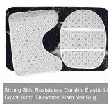 Super Mario 4PCS Bathroom Rugs Set Shower Curtain Non-Slip Toilet Lid Mat Cover may vary from stock photo