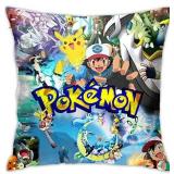 2 pack Pokemon Cushion Cover Plush Toys Pikachu Go Psyduck Pillowcase Cartoon Pillow Cases Sofa Car Home Plush Cover Gifts Toys 20x30 inches