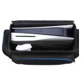 DRZERUI Carrying Case for PS5, Travel Bag for Playstation DualSens Controller, PS5 Games, Console Base and Gaming Accessories