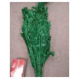 7ft Artificial Christmas Tree Xmas Pine Tree with Solid Metal Legs Perfect for Indoor and Outdoor Holiday Decoration, Green comes with one set of led string lights