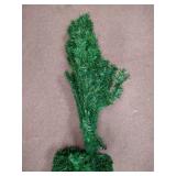 7ft Artificial Christmas Tree Xmas Pine Tree with Solid Metal Legs Perfect for Indoor and Outdoor Holiday Decoration, Green comes with one set of led string lights