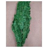 7ft Artificial Christmas Tree Xmas Pine Tree with Solid Metal Legs Perfect for Indoor and Outdoor Holiday Decoration, Green comes with one set of led string lights